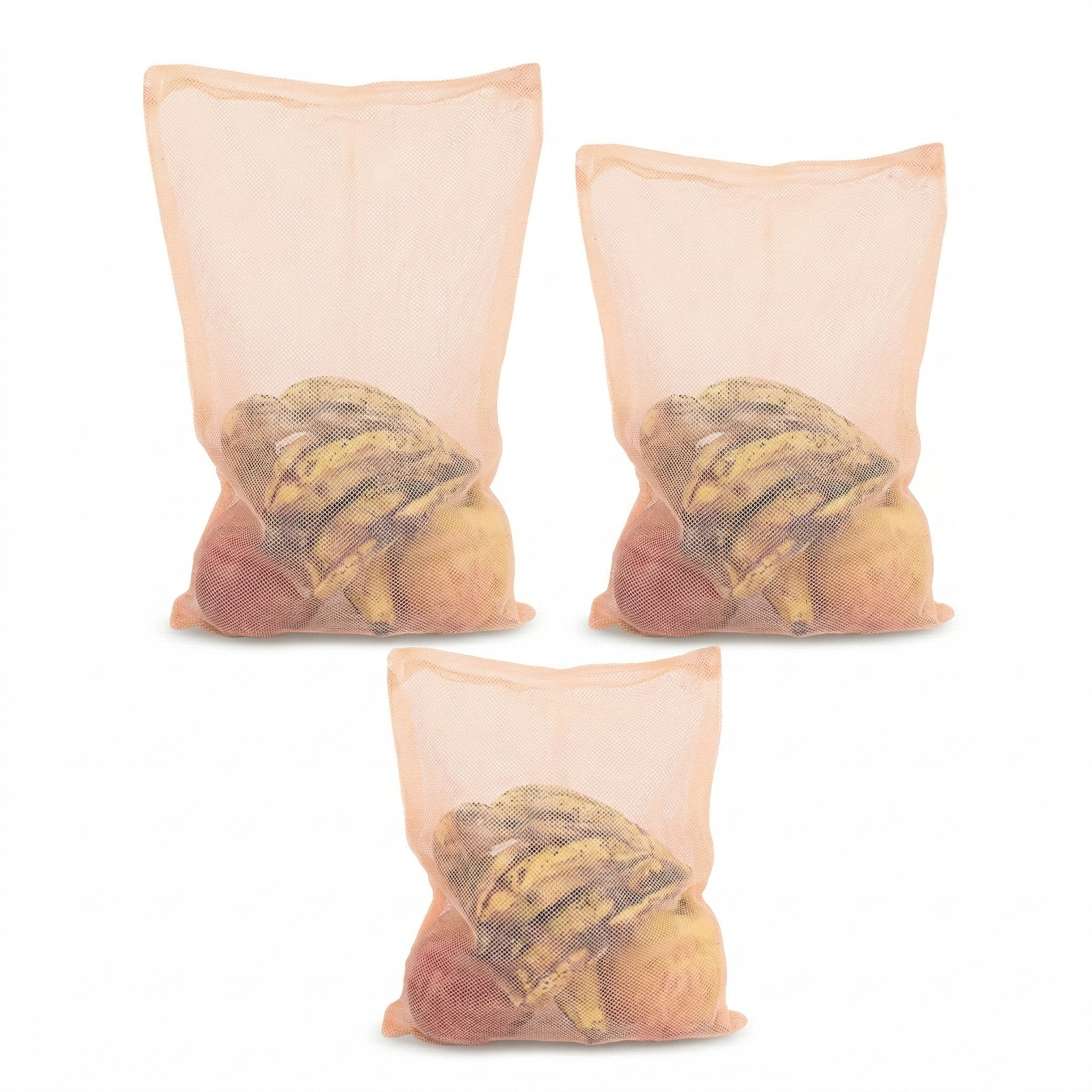 Mesh Fridge Storage Bags – Reusable Zip-Lock Vegetable & Fruit Organizer - Image 3