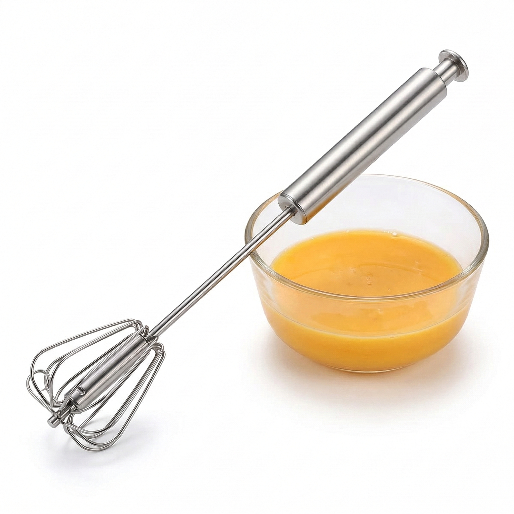 Push Whisk Beater – Hand Press Egg & Cream Mixer - Image 5