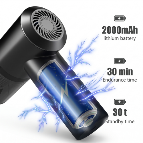 3 in 1 mini car vacuum ? wireless, rechargeable, blower & dust cleaner for car & home - Image 5