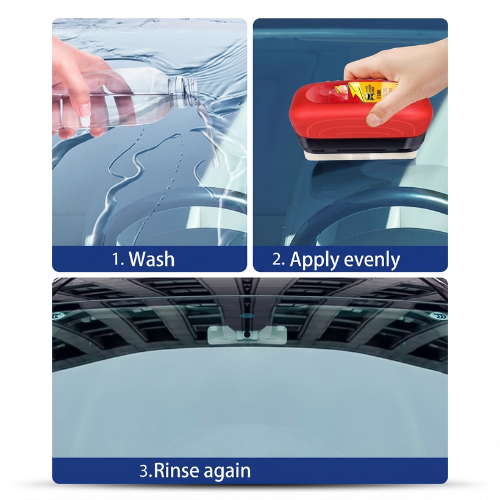 2 in 1 car windshield water wiper & glass cleaner sponge, liquid not included (1 pc) - Image 4