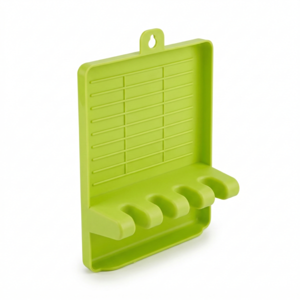 Spoon Rest for Kitchen – Heat Resistant Spoon Holder (Silicone/Plastic)